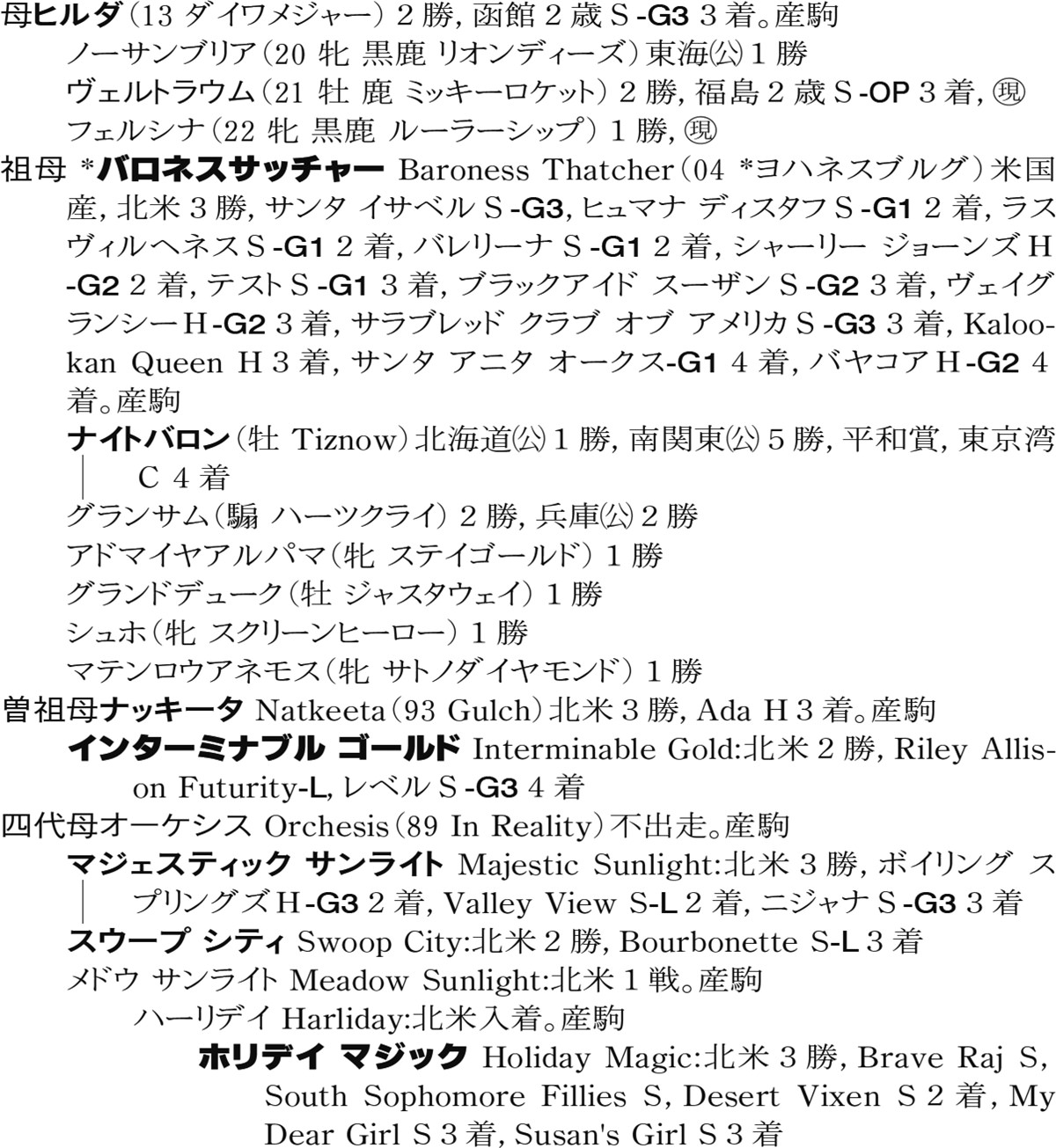 Family Line - 母系